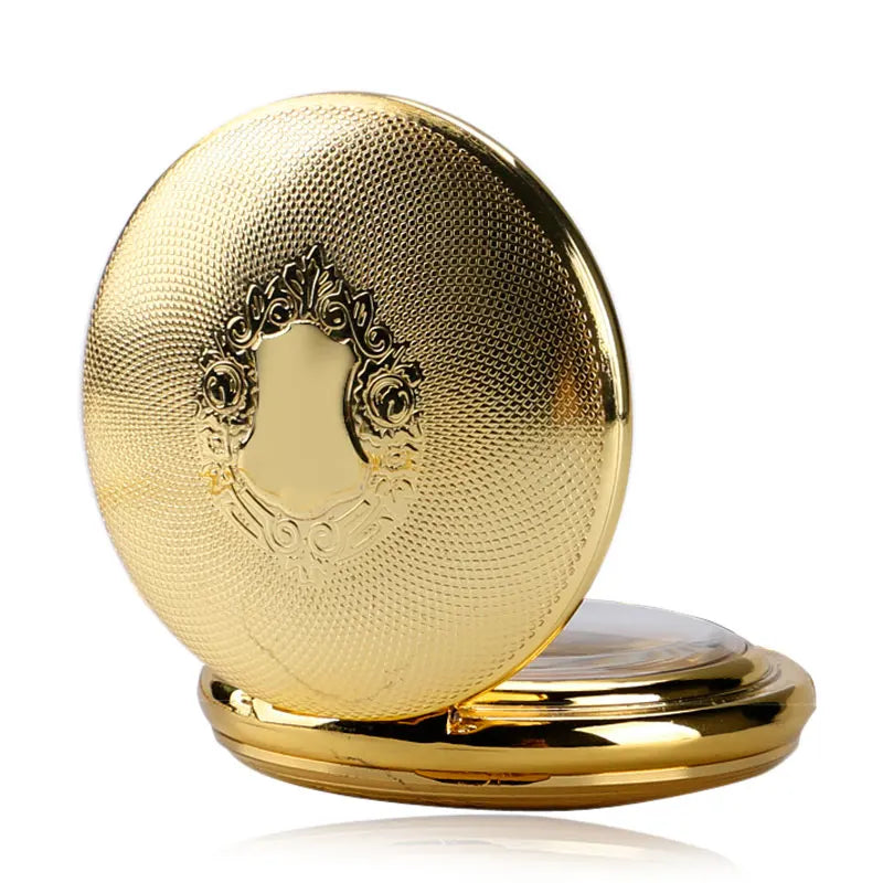 Golden Automatic Mechanical Pocket Watch - Luxury Nurse Fob Watch Gift