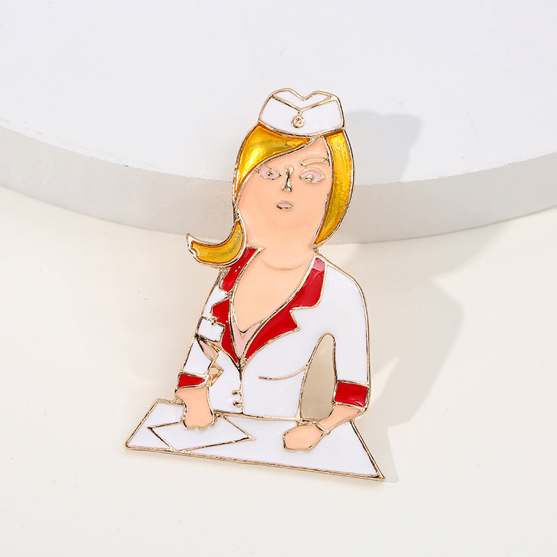 Enamel Nurse Brooch Pins - Medical Badge Gift for Nurses & Students