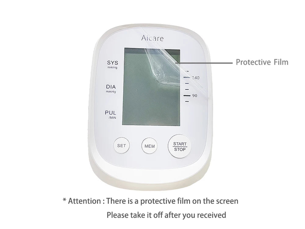 Aicare Digital Blood Pressure Monitor - Upper Arm with Large Cuff