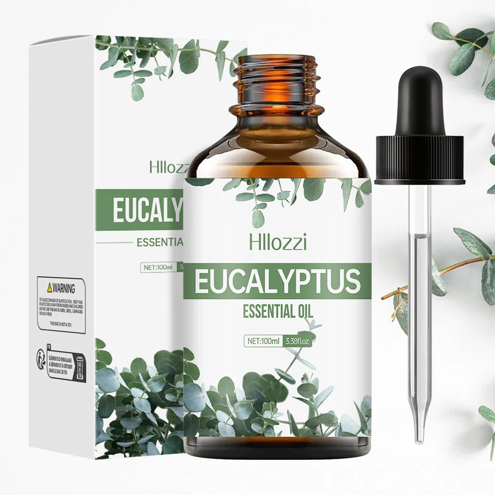 Eucalyptus Essential Oil 100ml - Aromatherapy for Diffuser