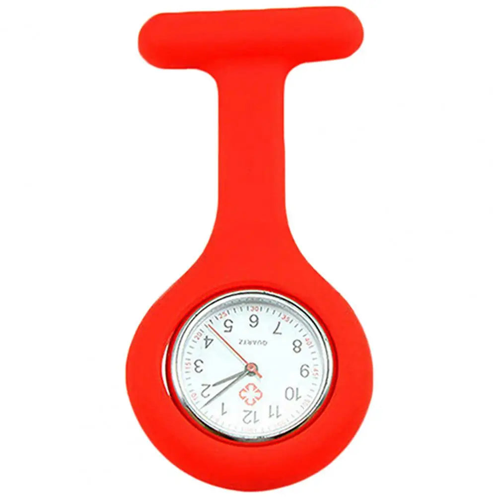 Silicone Nurse Watch - Mini Pocket Watch with Lockable Pin Clip