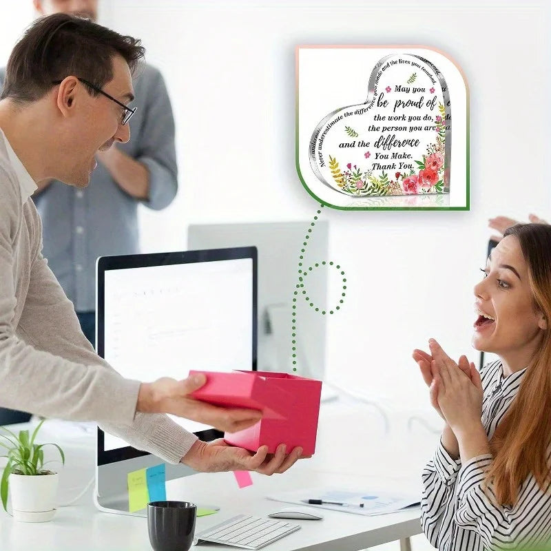 Thank You Acrylic Gift - Appreciation Gift for Nurse, Teacher, Coworker