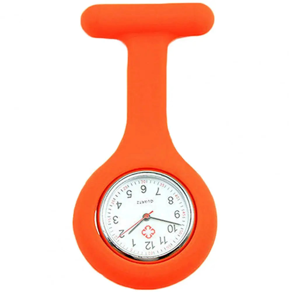 Silicone Nurse Watch - Mini Pocket Watch with Lockable Pin Clip