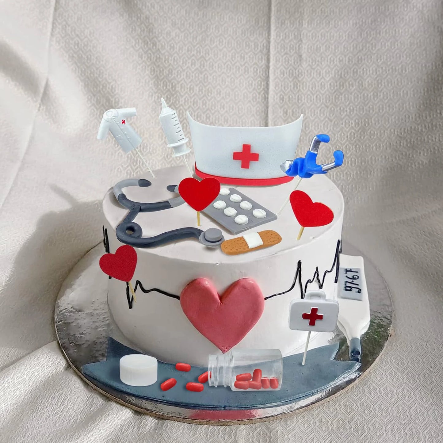 Nurse Cake Topper 20pcs - Nursing Graduation Party Decorations