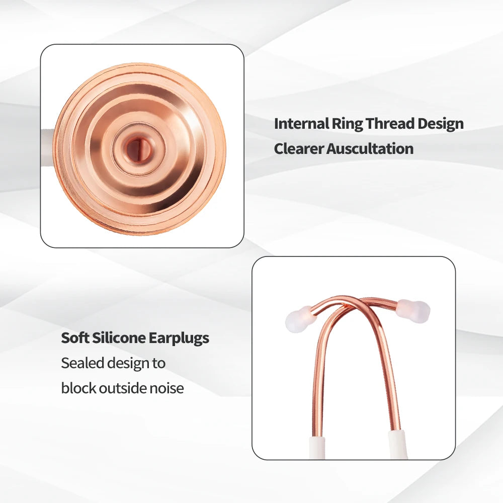 Professional Clinical Stethoscope - Cardiology Grade for Doctors & Nurses