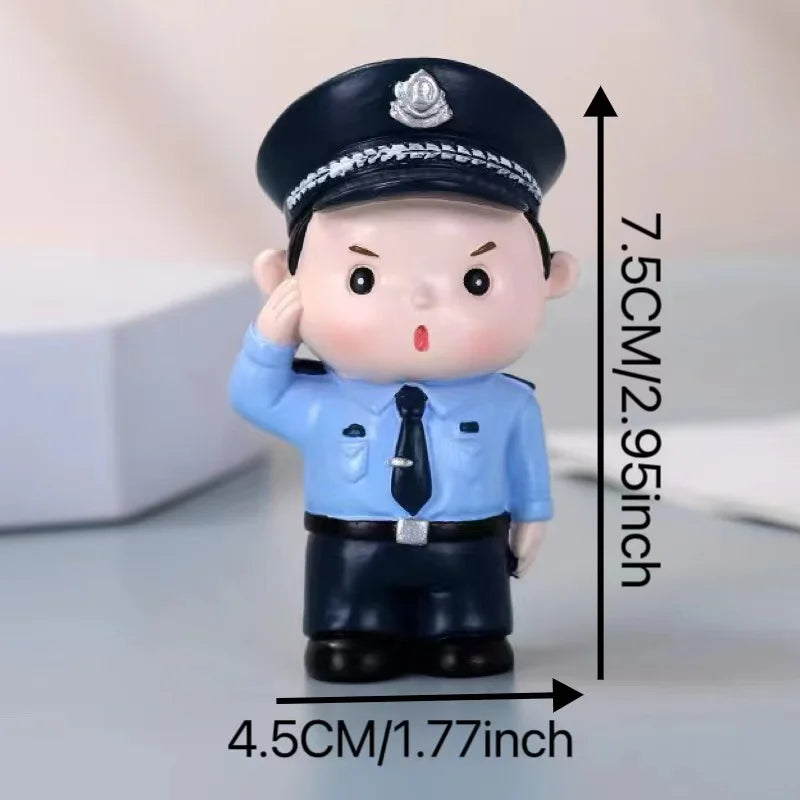 Nurse Doll Ornament - Handmade Resin Figurine for Office & Home Decoration