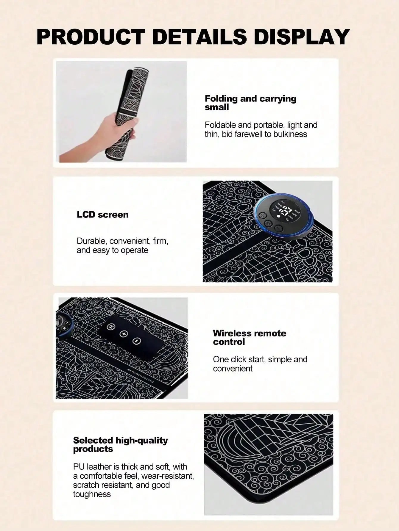 EMS Foot Massager - Pulse Physical Therapy Acupoint Massage Pad