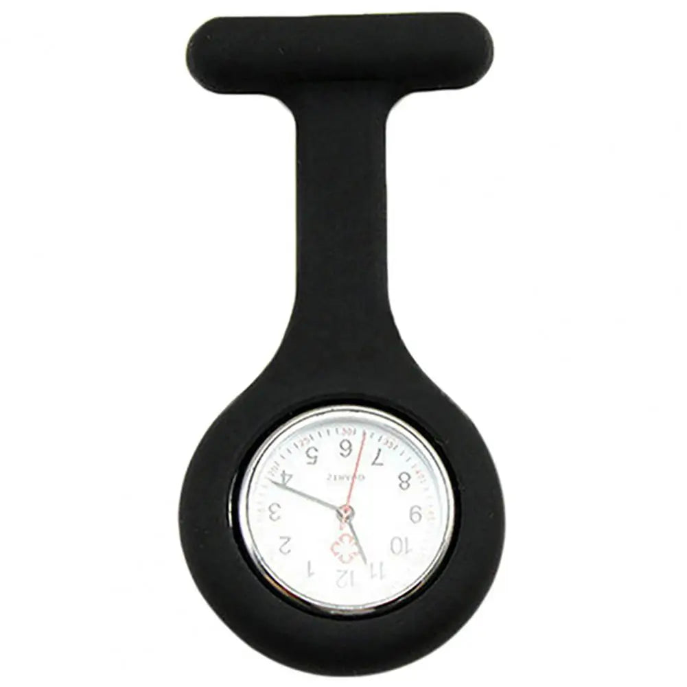 Silicone Nurse Watch - Mini Pocket Watch with Lockable Pin Clip