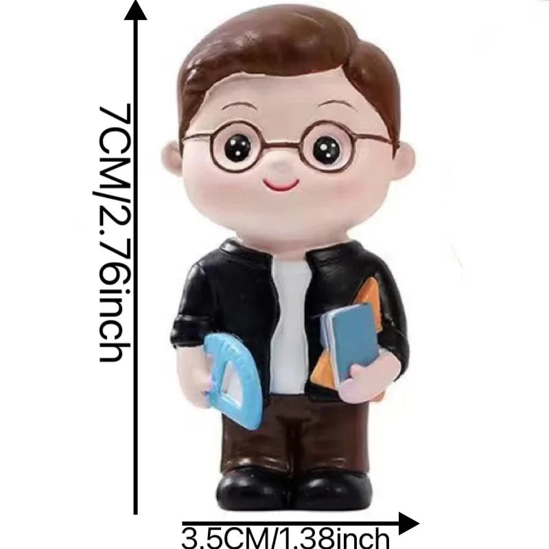 Nurse Doll Ornament - Handmade Resin Figurine for Office & Home Decoration