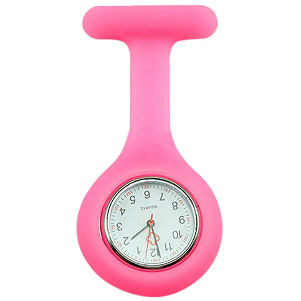 Silicone Nurse Watch - Mini Pocket Watch with Lockable Pin Clip