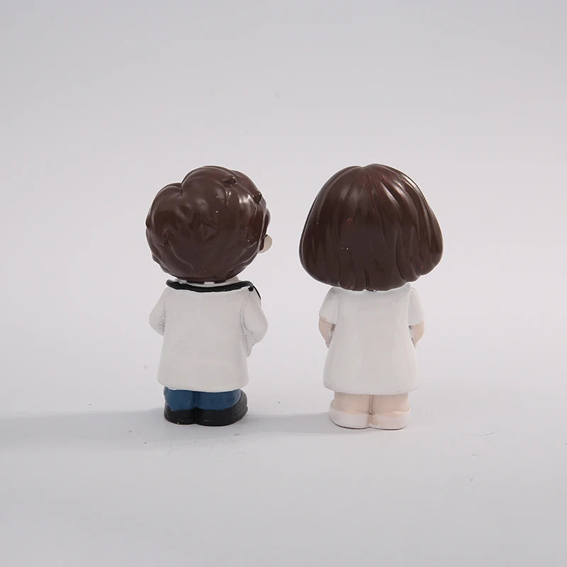 Nurse Doll Ornament - Handmade Resin Figurine for Office & Home Decoration