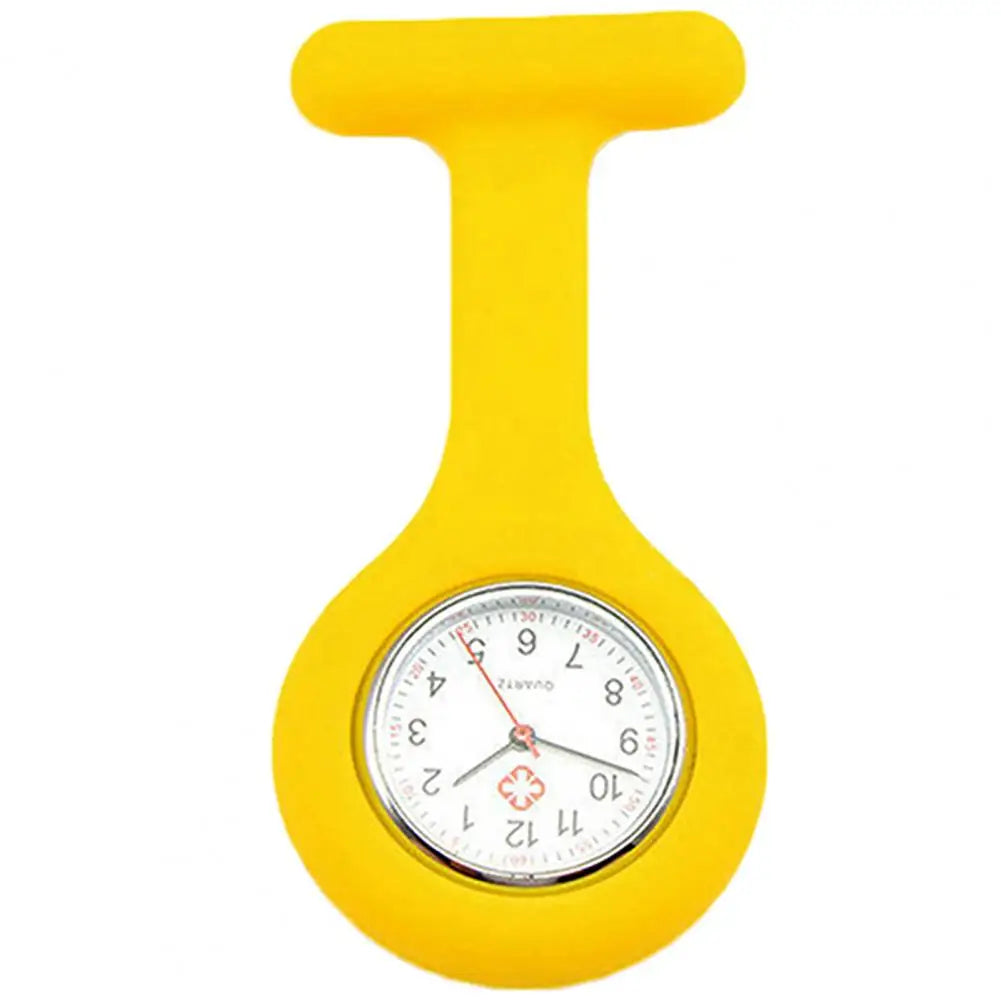 Silicone Nurse Watch - Mini Pocket Watch with Lockable Pin Clip