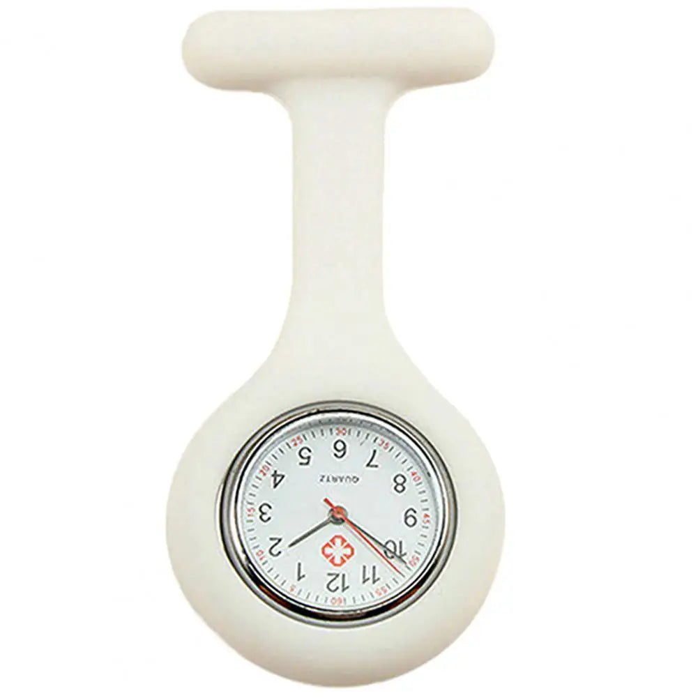 Silicone Nurse Watch - Mini Pocket Watch with Lockable Pin Clip