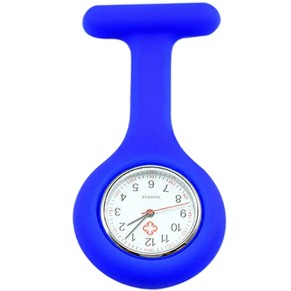 Silicone Nurse Watch - Mini Pocket Watch with Lockable Pin Clip