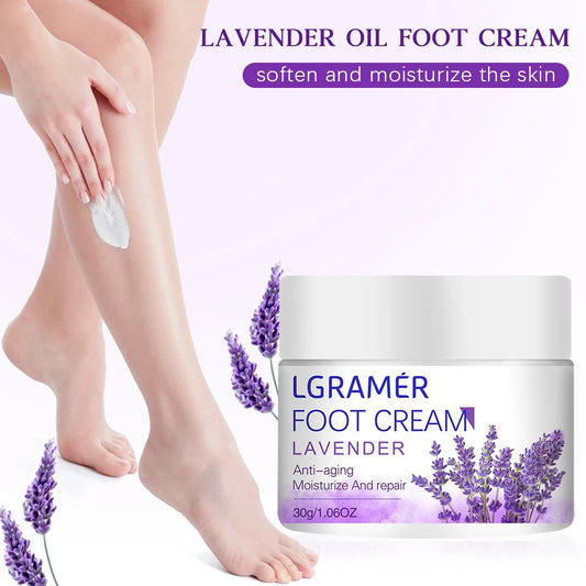 Lavender Foot Cream 60g - Intensive Repair for Cracked Dry Feet & Heels
