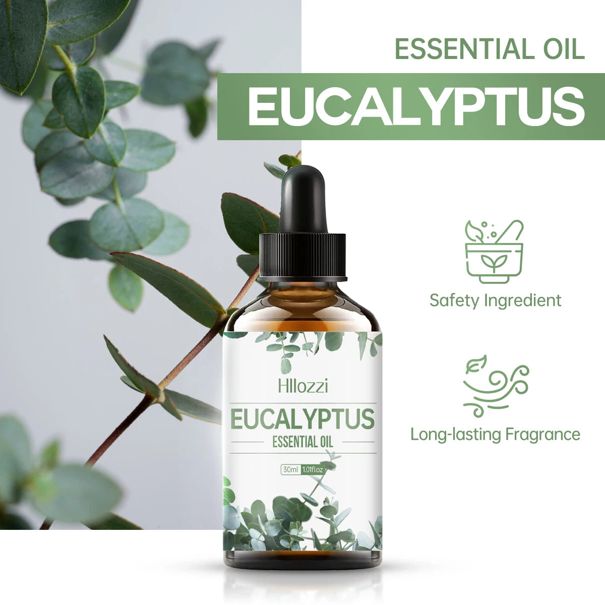 Eucalyptus Essential Oil 100ml - Aromatherapy for Diffuser