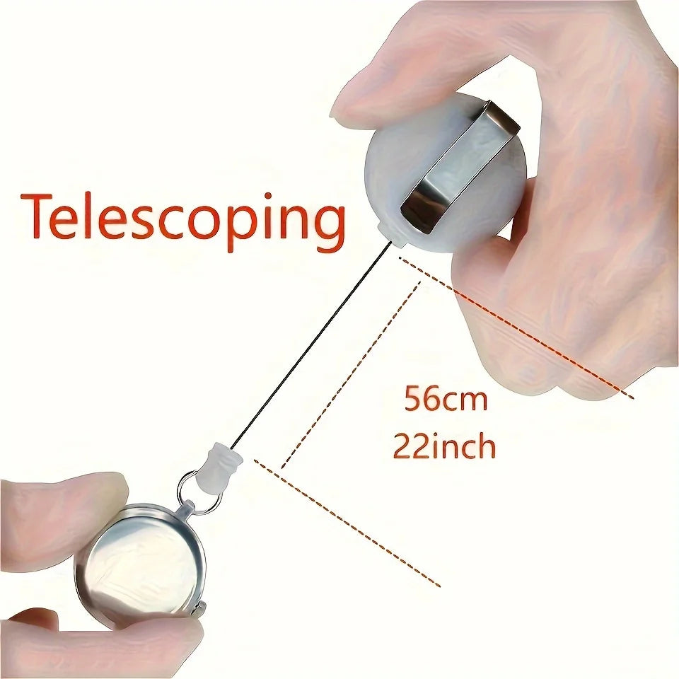 Cartoon Telescopic Nurse Watch - Cute Retractable Fob Watch for Students