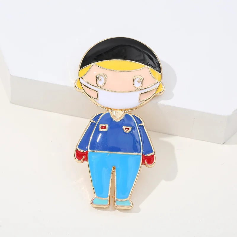 Enamel Nurse Brooch Pins - Medical Badge Gift for Nurses & Students