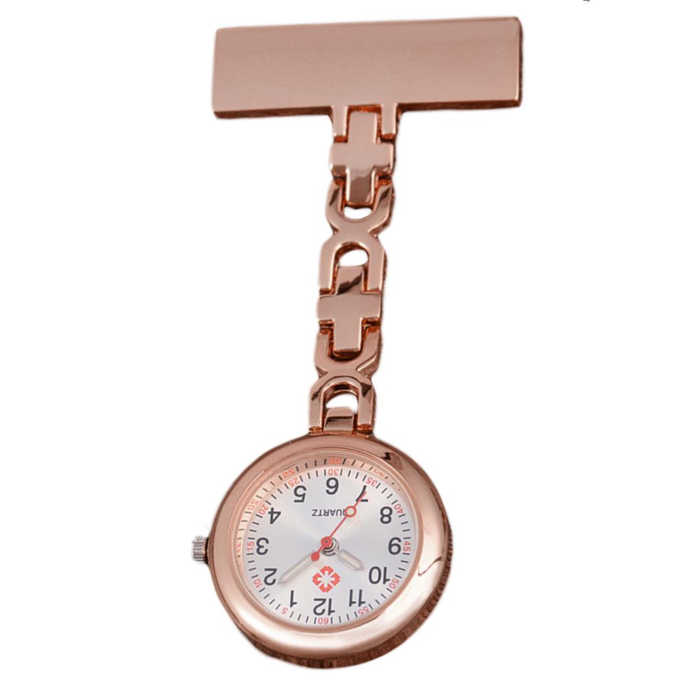 Waterproof Nurse Pocket Watch - Round Dial Quartz Fob Watch with Clip