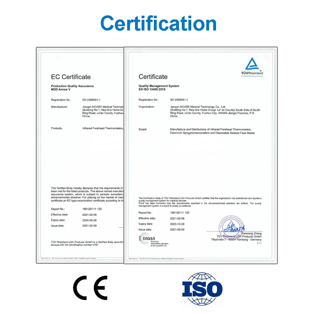 Aicare Digital Blood Pressure Monitor - Upper Arm with Large Cuff