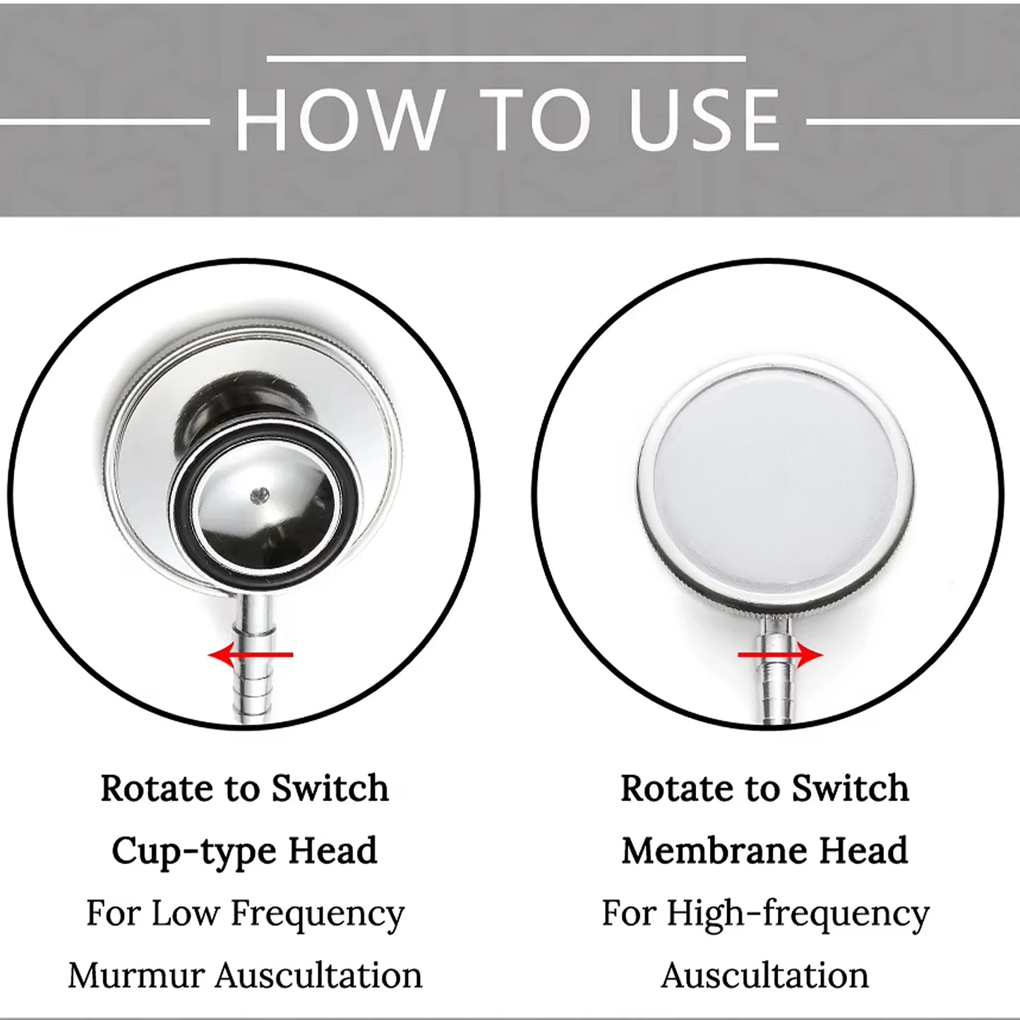Professional Dual Head Stethoscope - Cardiology Grade for Medical Professionals