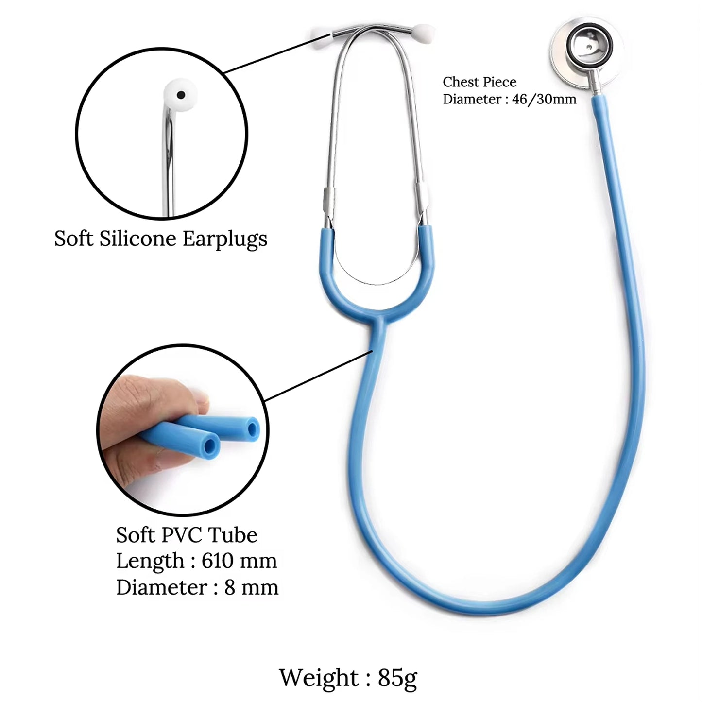 Professional Dual Head Stethoscope - Cardiology Grade for Medical Professionals