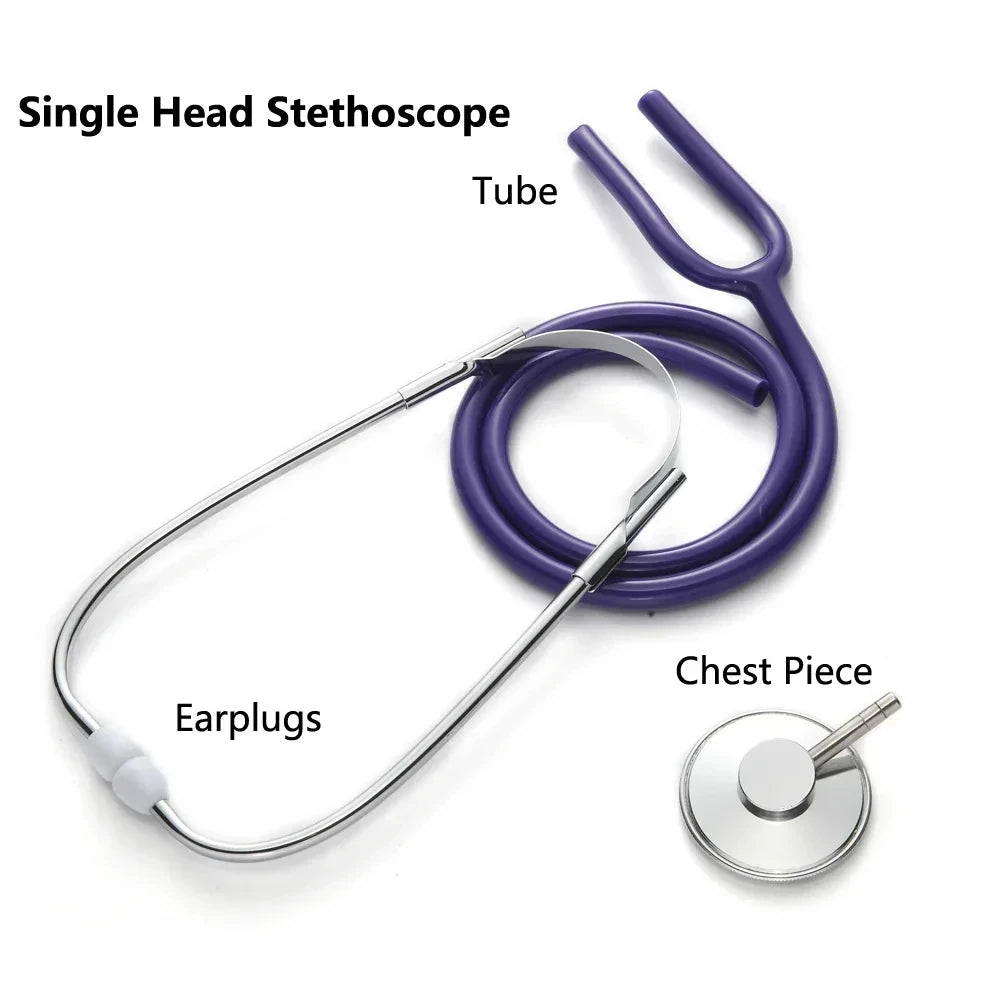 Portable Single Head Stethoscope - Professional Medical Device for Students & Nurses