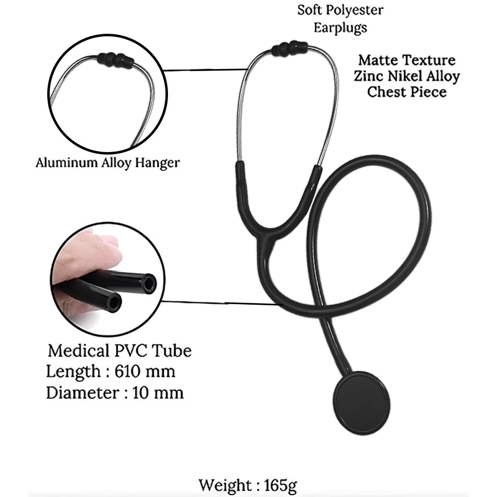 JUSTLANG Professional Clinical Stethoscope - Single Head Design
