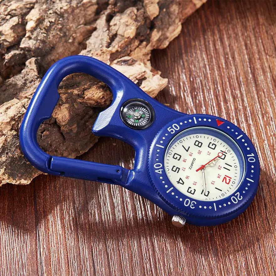 Paramedic Nurse Pocket Watch - Rose Gold Silver Fob Watch with Clip