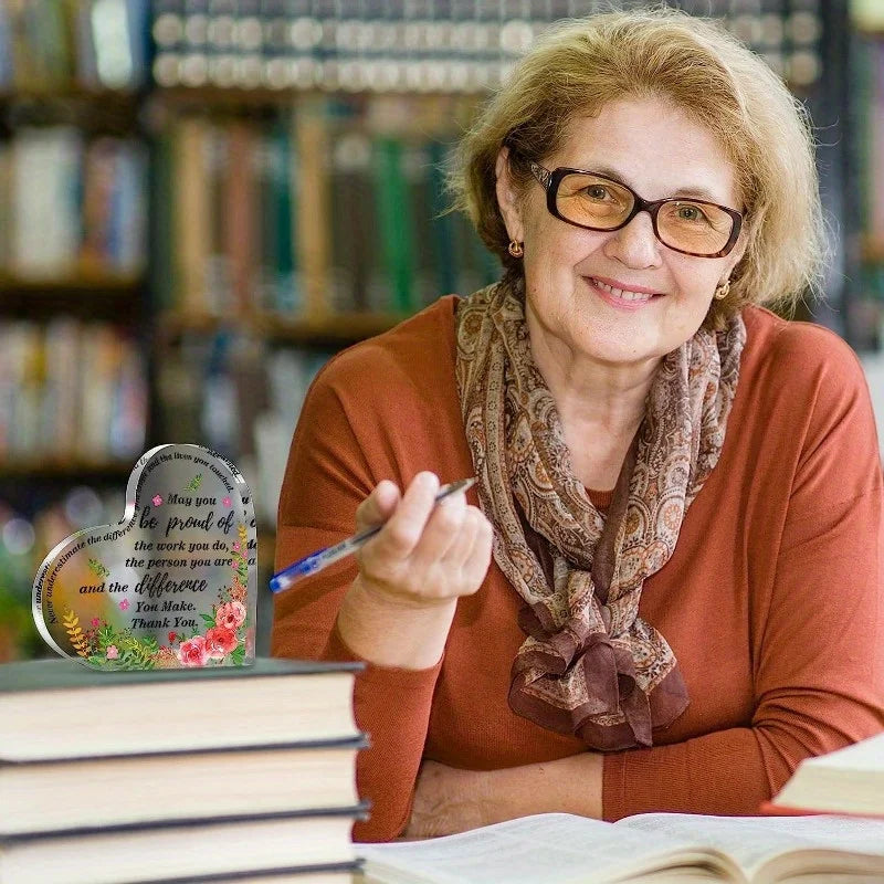 Thank You Acrylic Gift - Appreciation Gift for Nurse, Teacher, Coworker