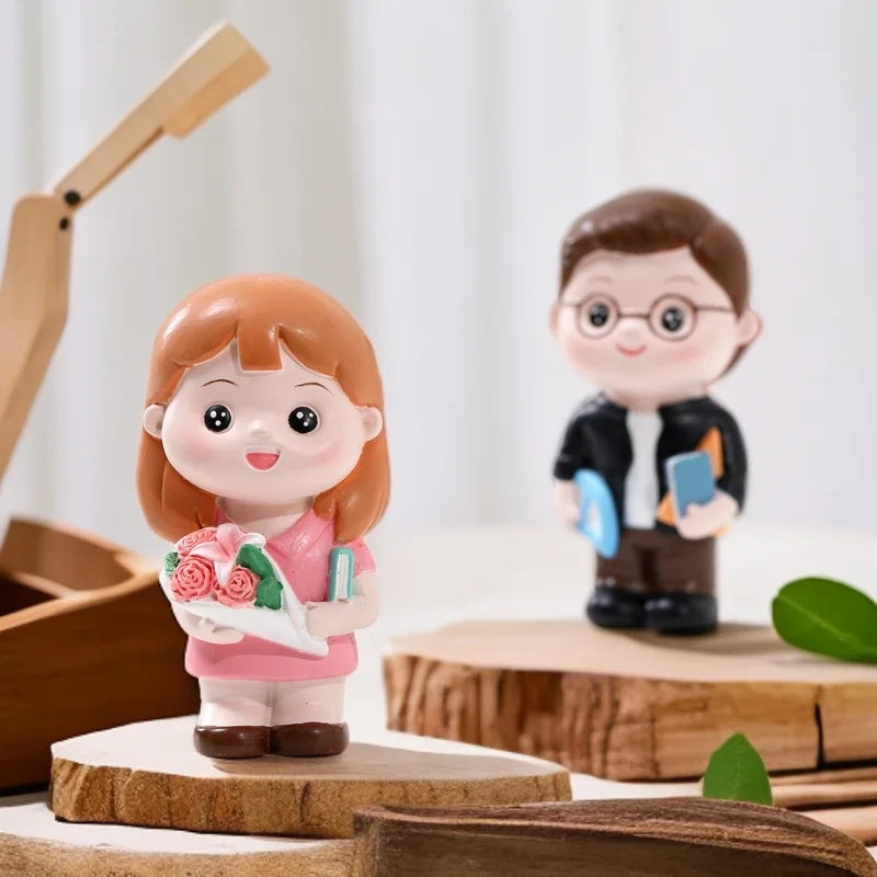 Nurse Doll Ornament - Handmade Resin Figurine for Office & Home Decoration