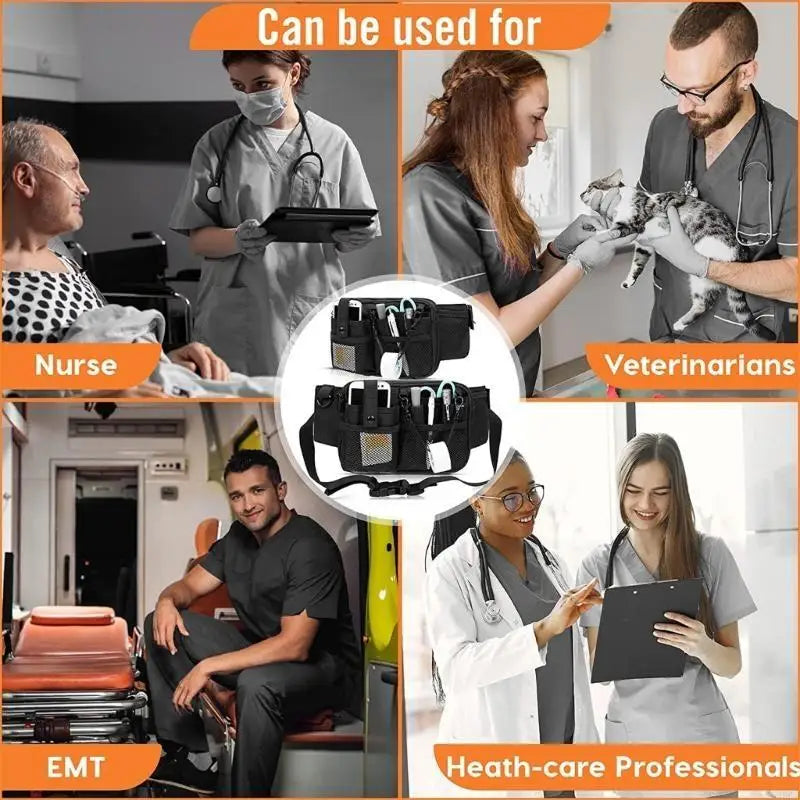 Nurse Multi-Compartment Nursing Utility Waist Pack