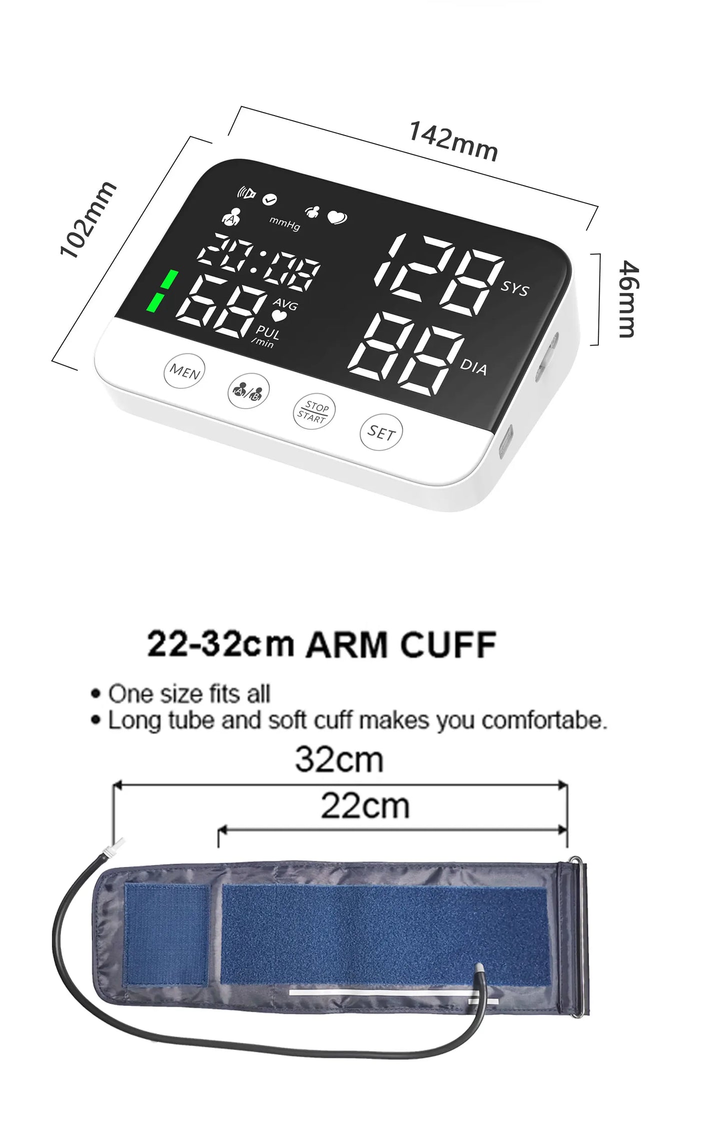 Digital Blood Pressure Monitor with Voice Function - CE & FDA Approved