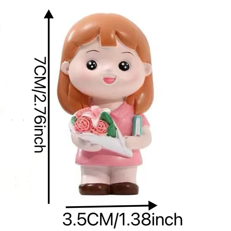 Nurse Doll Ornament - Handmade Resin Figurine for Office & Home Decoration