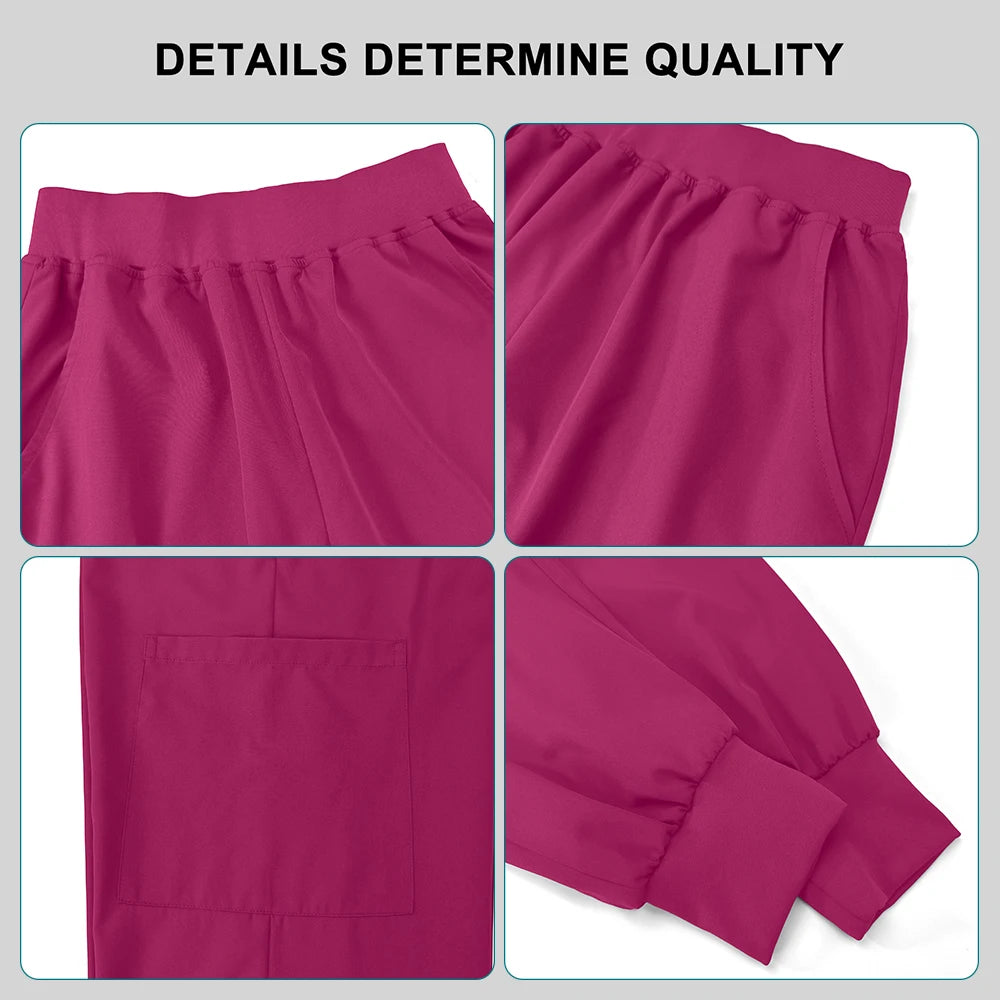 Women's 2-Piece Medical Scrubs Set - Nursing Uniform for Hospital & Spa