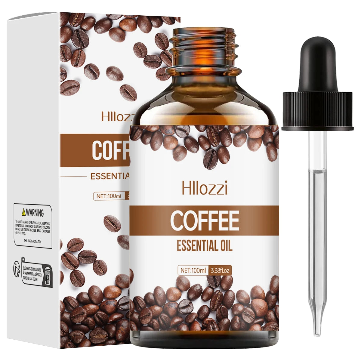 Coffee Essential Oil 60ml - Multi-Purpose for Diffuser, Massage & Skincare