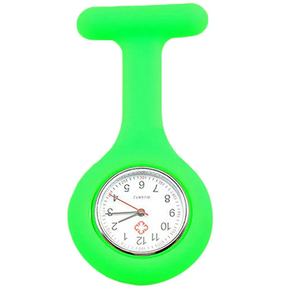 Silicone Nurse Watch - Mini Pocket Watch with Lockable Pin Clip