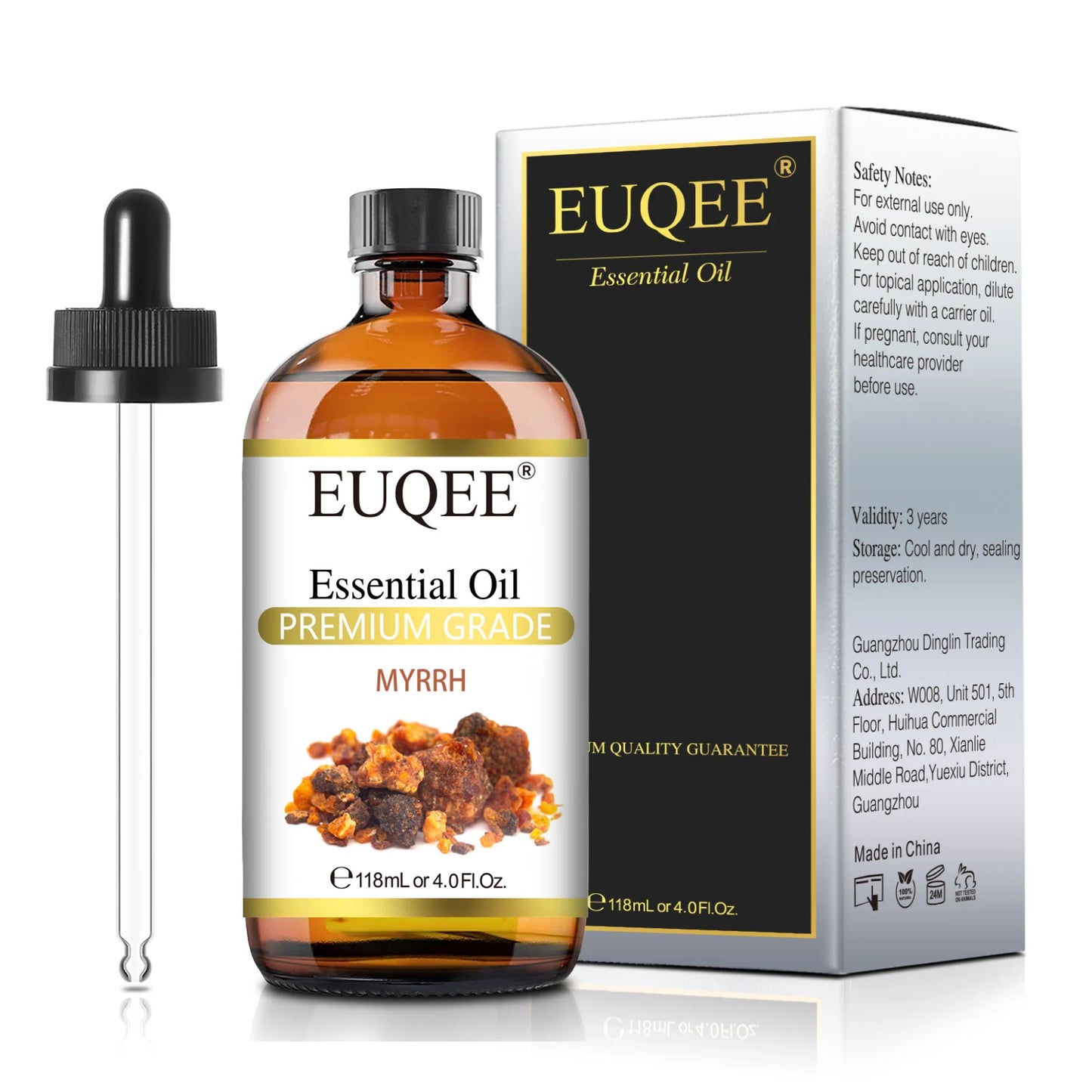 EUQEE Essential Oils 118ml - Aromatherapy for Diffuser, Candles & Soap Making