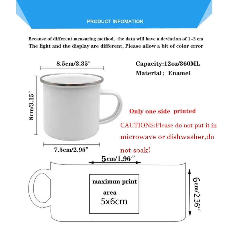 Nurse Life Enamel Mug 360ml - Creative Coffee Cup Gift for Nurses