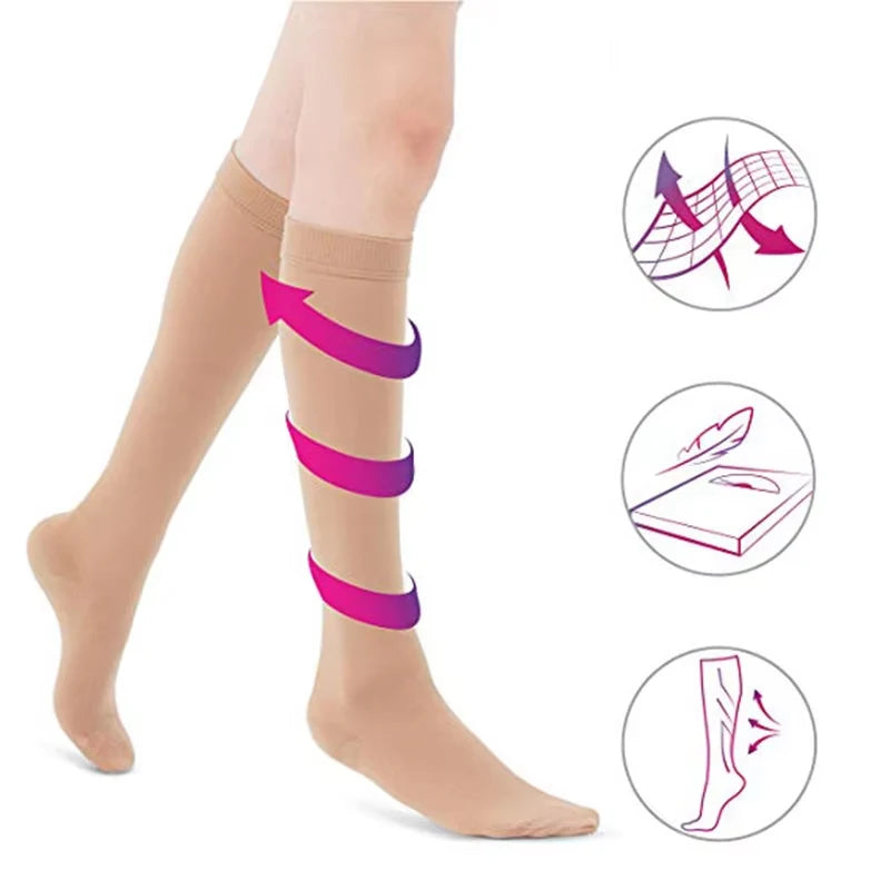 Compression Socks for Nurses & Pregnancy - Promote Blood Circulation
