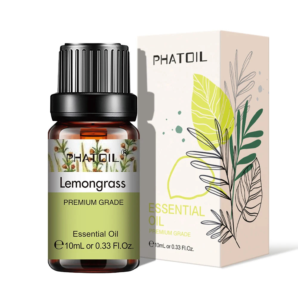 PHATOIL Natural Essential Oils 10ml - Eucalyptus, Lavender, Peppermint for Diffuser