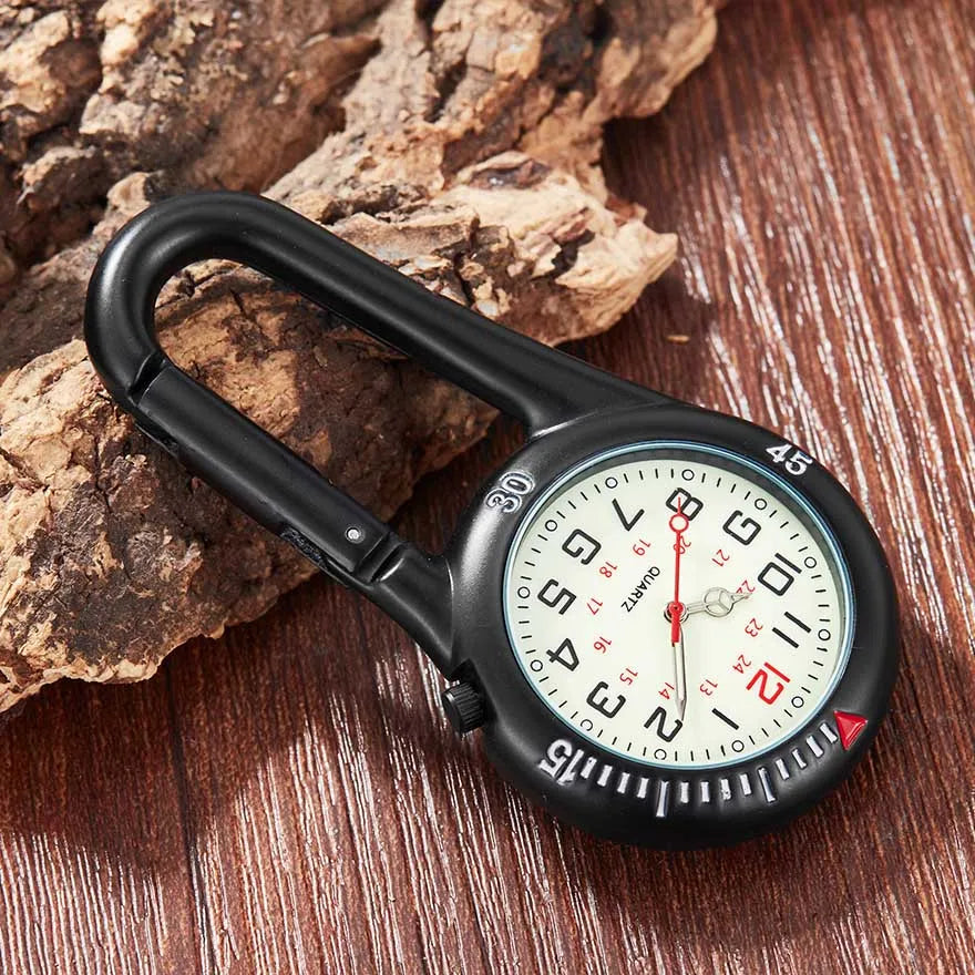 Paramedic Nurse Pocket Watch - Rose Gold Silver Fob Watch with Clip