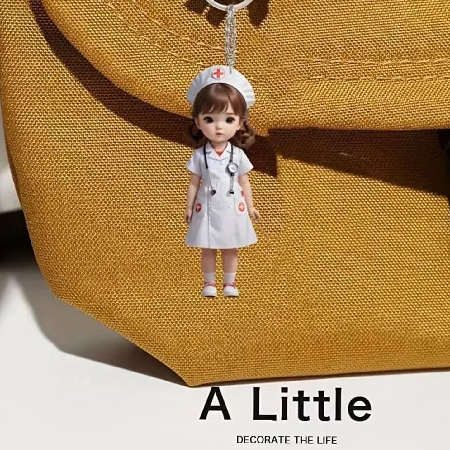 Acrylic Nurse Keychain - Waterproof Gift for Christmas & Parties