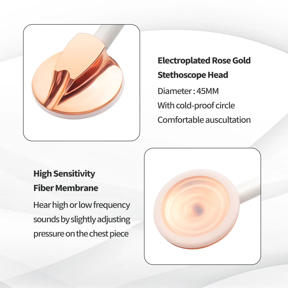 Professional Clinical Stethoscope - Cardiology Grade for Doctors & Nurses