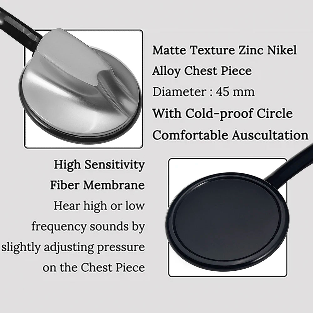 JUSTLANG Professional Clinical Stethoscope - Single Head Design